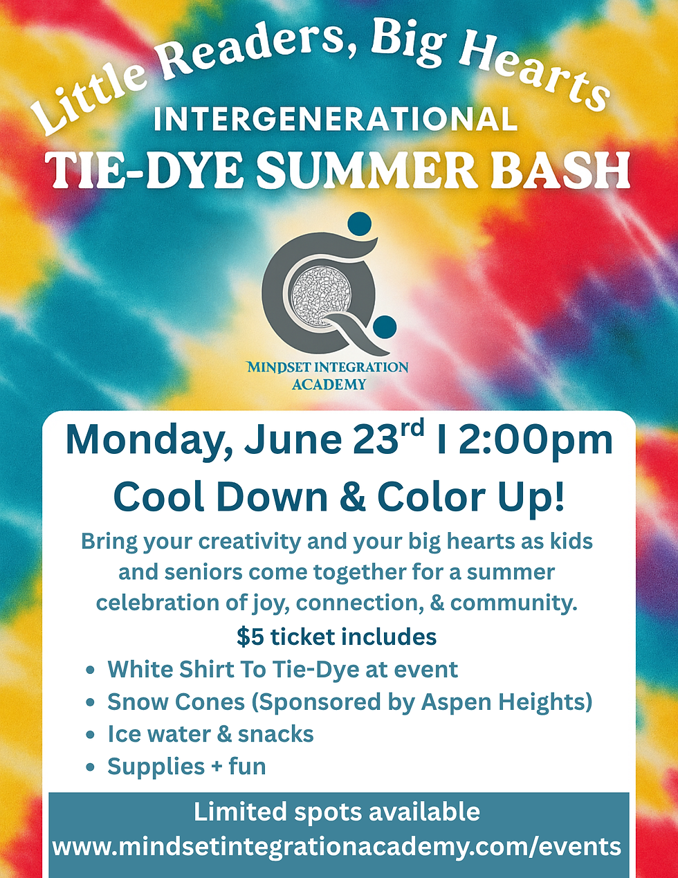 Intergenerational TIE-DYE SUMMER BASH