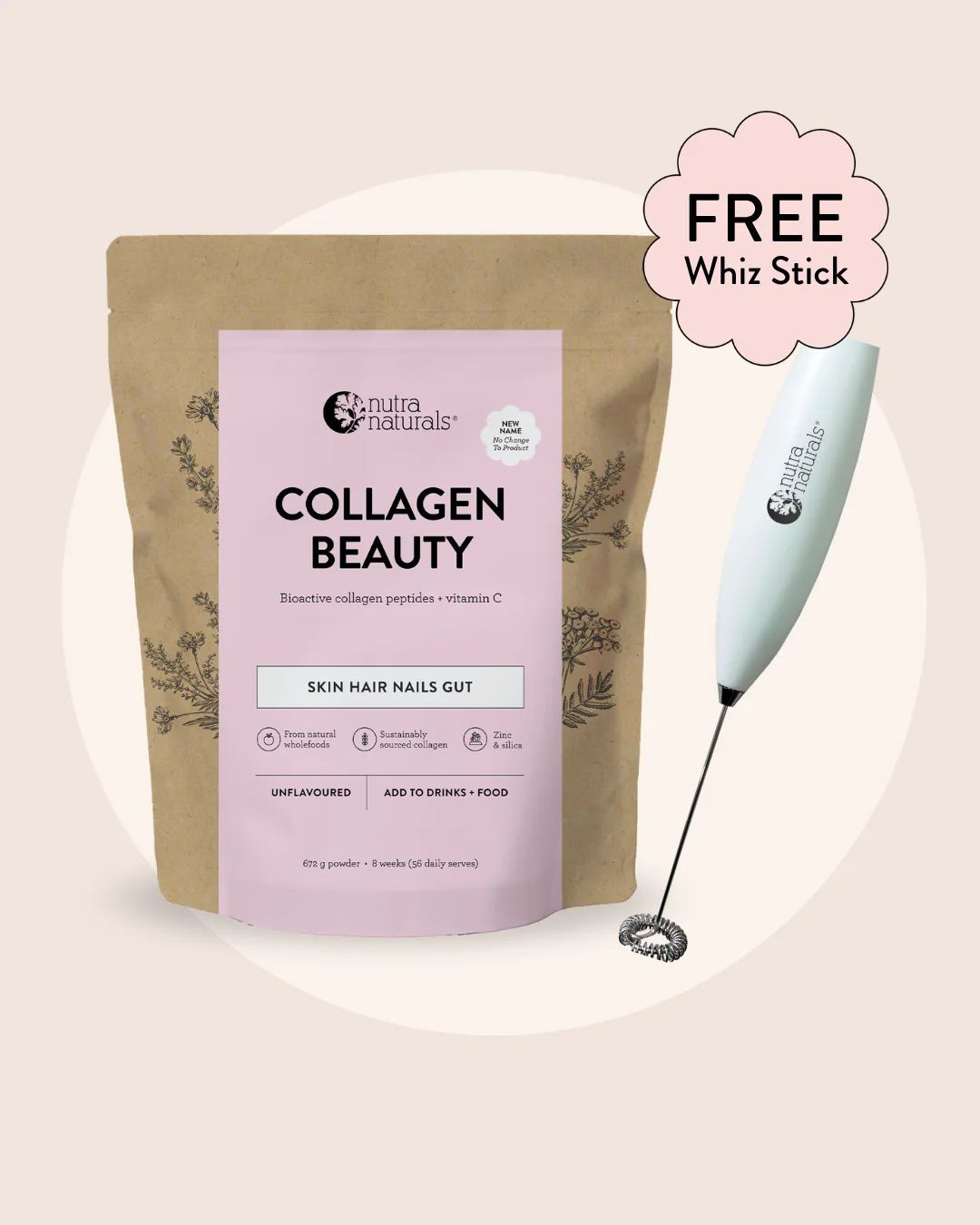 Limited Edition Collagen Beauty 672g + FREE Whiz Stick.