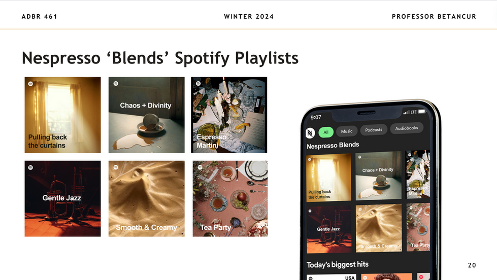 Nespresso Spotify Playlists