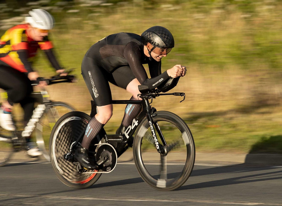Time trial cyclist
