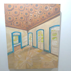 Pintura a óleo do quadro Minas (quase) já não há.