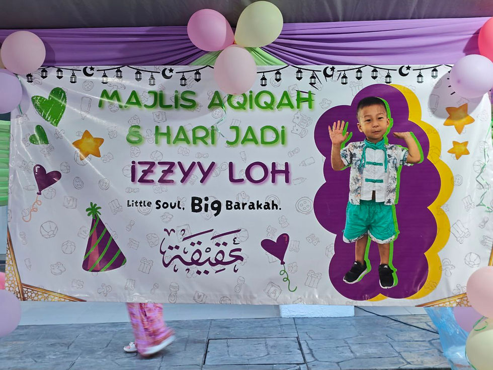Qistine Loh's son, Izzyy Loh, is celebrating his 3rd birthday at Hi 5 SEN. 