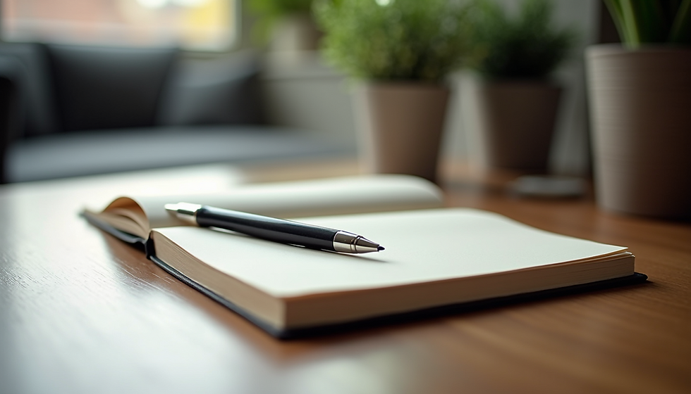 Open Book with Pen