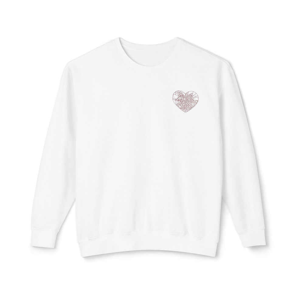 Thumbnail: Map Lovers Lightweight Crewneck Sweatshirt 