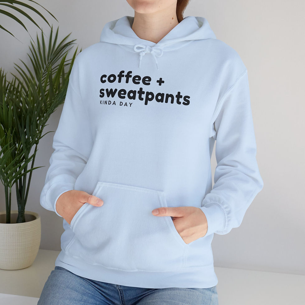 Thumbnail: Unisex Hooded Sweatshirt Coffee & Sweatpants Lover's Cozy Hoodie