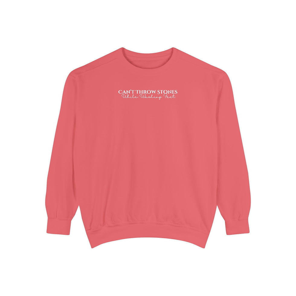 Thumbnail: Can't Throw Stones While Washing Feet Unisex Sweatshirt