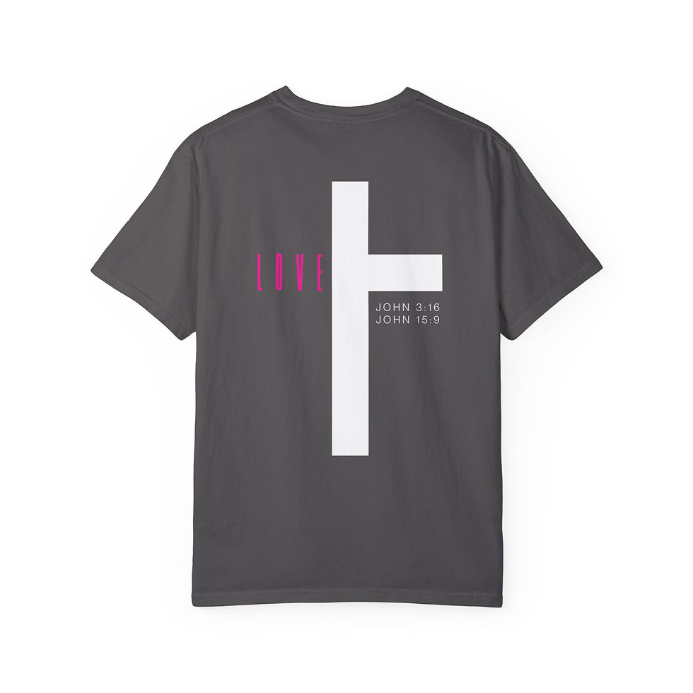 Thumbnail: Love Cross John 3:16 & John 15:9 Faith T-Shirt