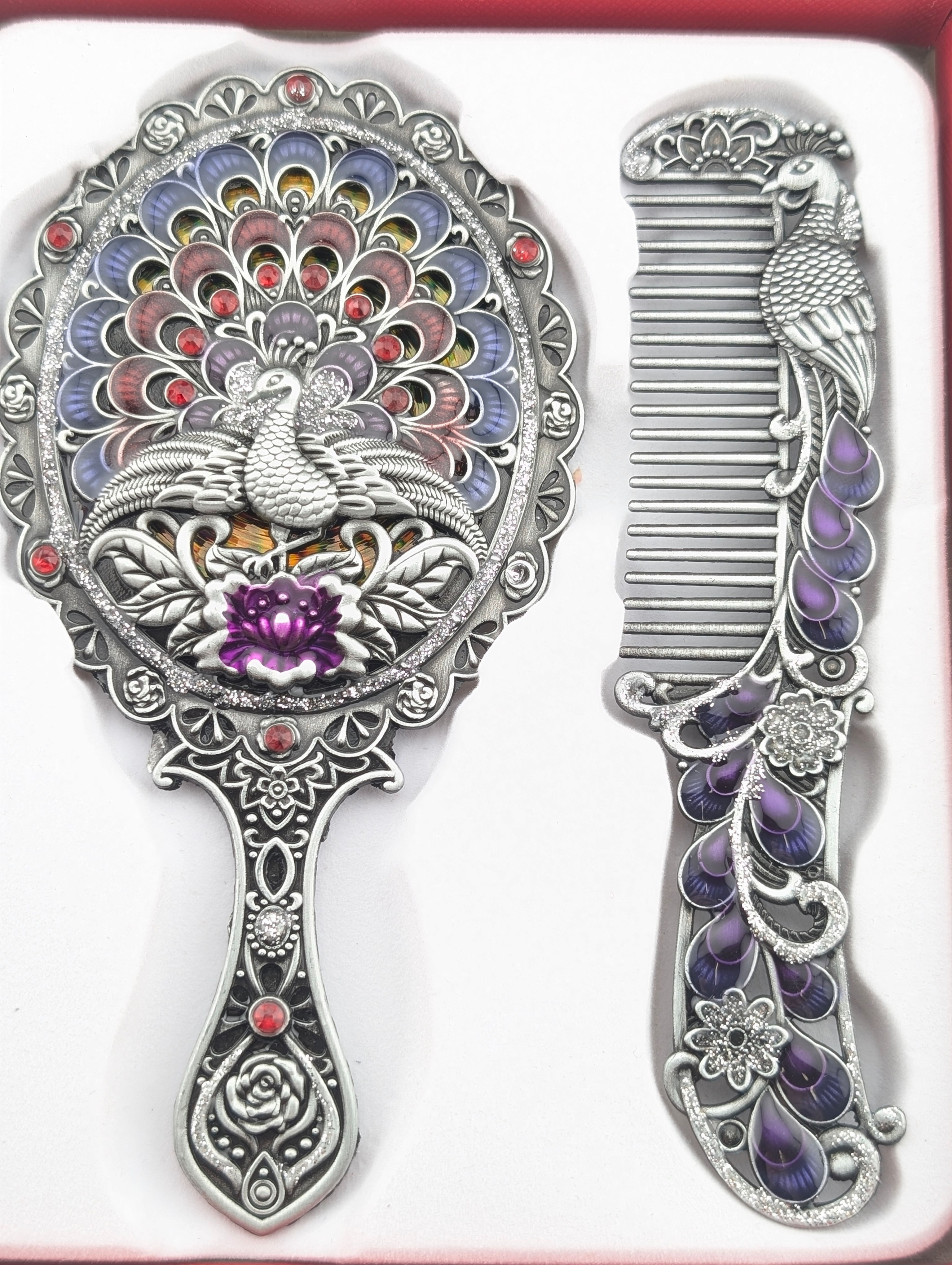 Coffret peigne - miroir 