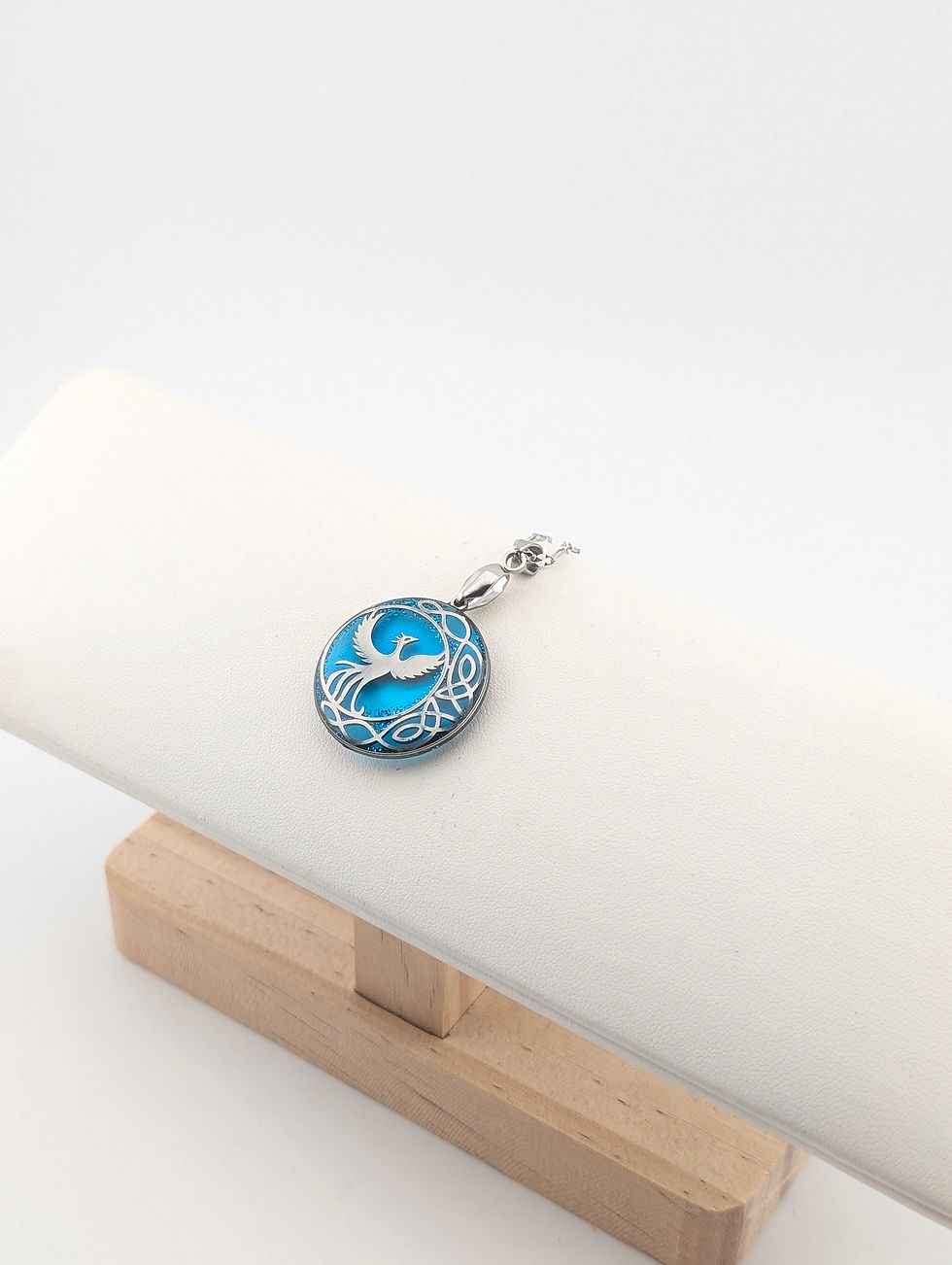 Miniature : Collier Phoenix bleu azur