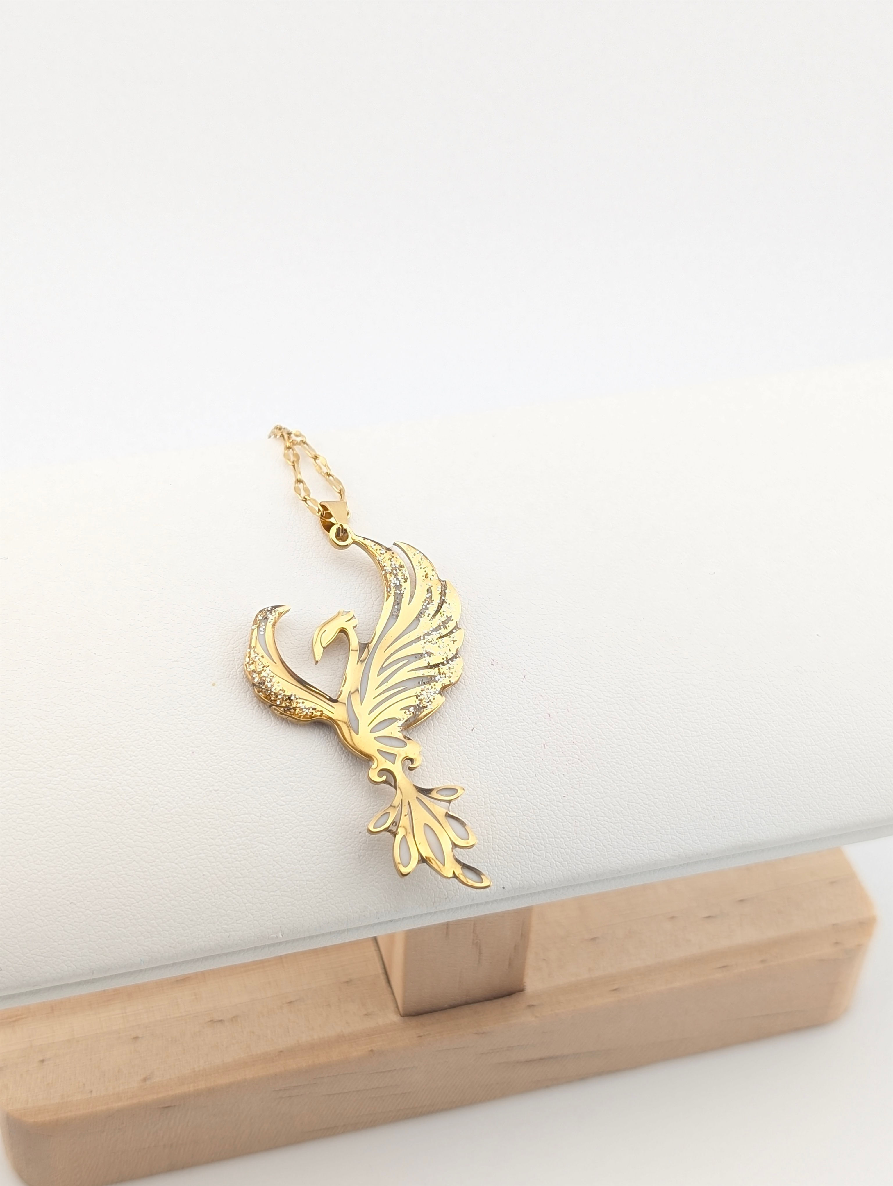Pendentif Phoenix blanc