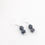 Miniature : Boucles d'oreilles labradorite noire 