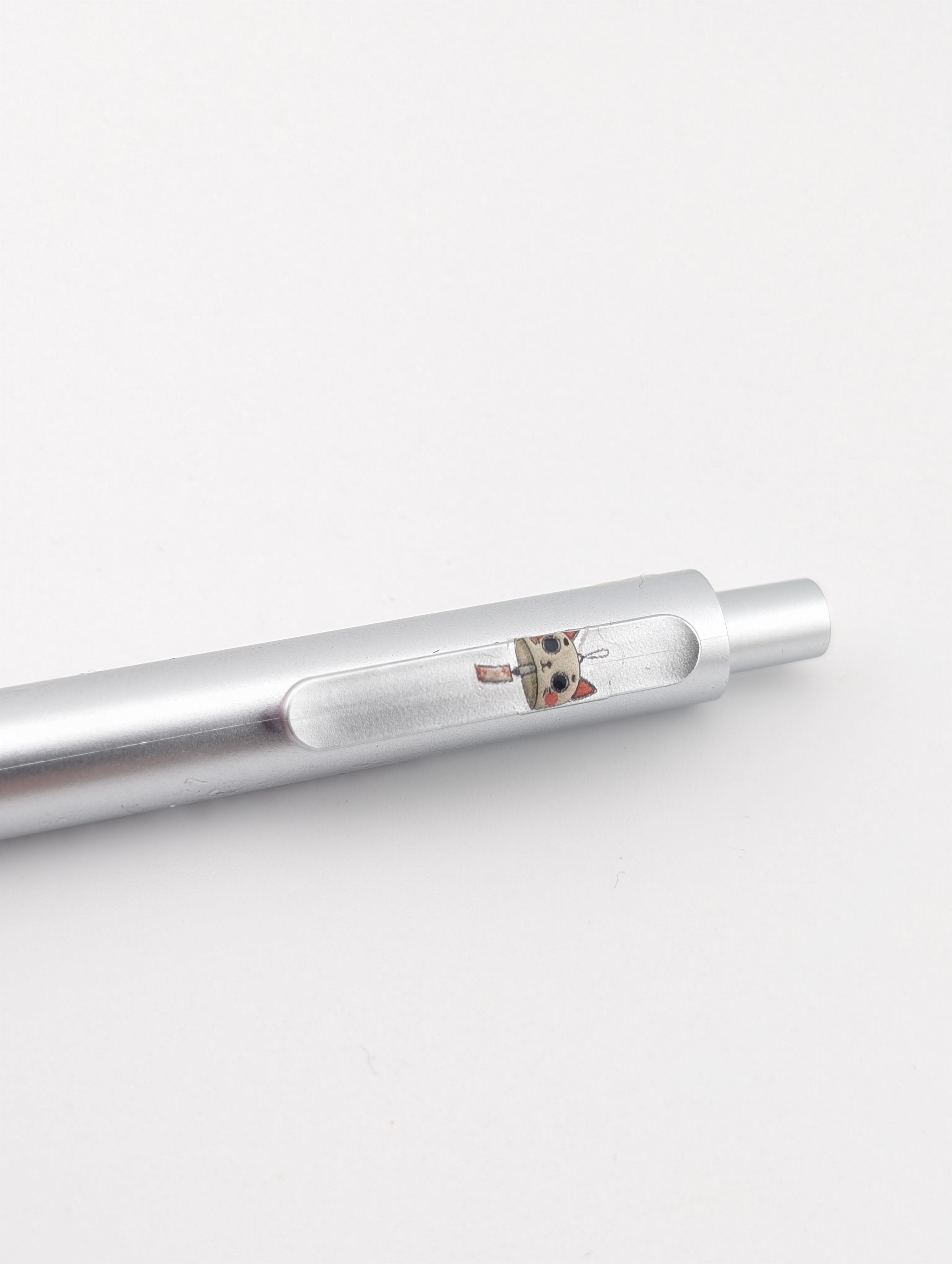 Stylo silver chat de la chance