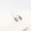 Miniature : Boucles d'oreilles labradorite bleue 