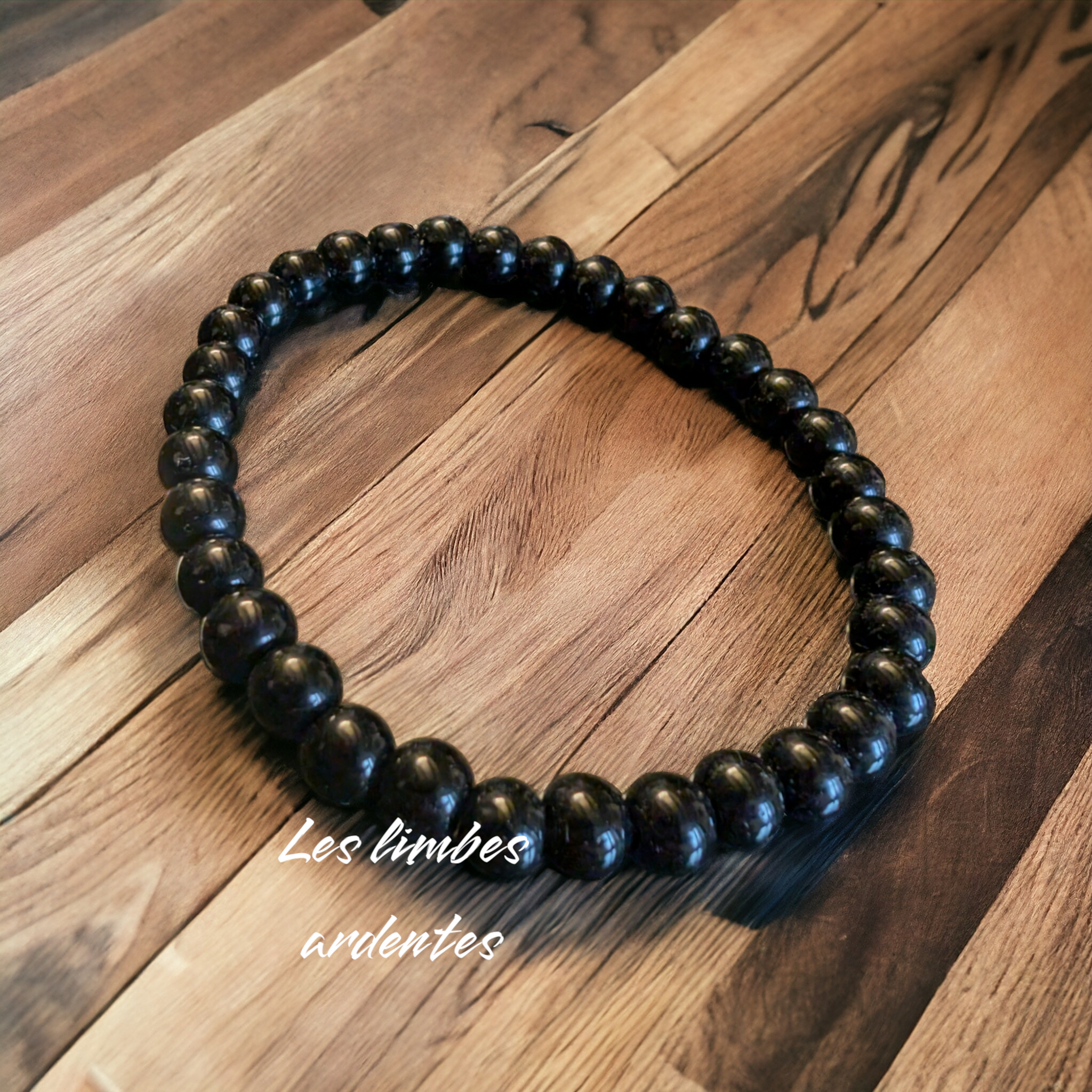 Bracelet d'agate noire