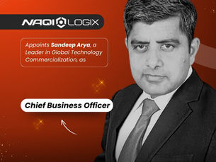 Naqi Logix Appoints Sandeep Arya, a Leader in Global Technology Commercialization, as Chief Business Officer