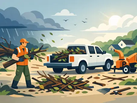Fallen Branch Cleanup Services After a Storm