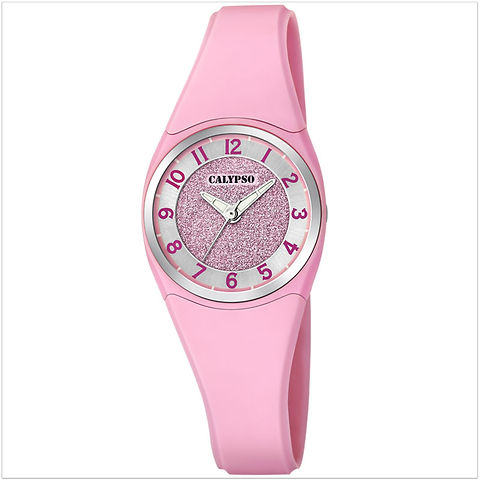 Montre Fille Calypso K5571/2 Quartz Digitale - Bracelet Plastique Rose Avec Chronomètre