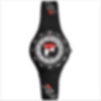Montre garçon à aiguilles étanche 100 mètres avec bracelet noir en silicone de marque Fila