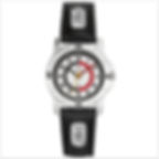 Montre garçon avec bracelet cuir noir