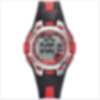 Montre garçon digitale étanche 100 mètres noire et rouge avec alarme et chronomètre
