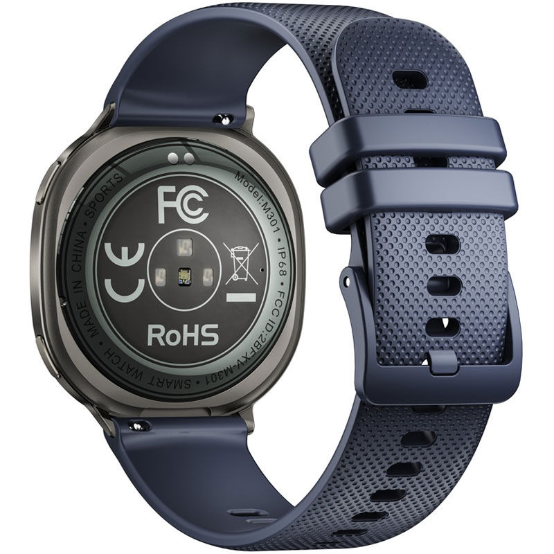 Miniature : Vue arrière de la montre connectée ado bleue SWTM301BL