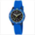 Montre enfant garçon bleue de marque calypso étanche 100 mètres avec bracelet en silicone