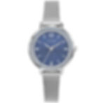 Montre bijou femme milanaise fond bleu ornée de strass