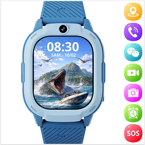 Montre intelligente GPS 4G pour enfants étanche téléphone appel vidéo SOS alarme vocale message caméra GPS Tracker montre en temps réel Géo-clôture écran tactile garçons filles cadeau rose Montre intelligente GPS 4G pour enfants étanche téléphone appel vidéo SOS alarme vocale message caméra GPS Tracker montre en temps réel Géo-clôture écran tactile garçons filles cadeau rose