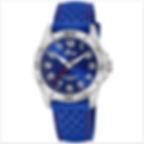 Montre garçon bleue étanche 50 mètres avec bracelet en silicone Lotus Junior