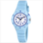 Montre enfant fille bleue Calypso étanche 100 mètres avec cadran analogique lumineux