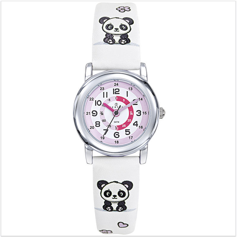 Montre pédagogique enfant panda blanche Certus Junior