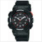 Montre ado garçon sport en silicone noir étanche 100 mètres