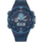 Montre double affichage homme bleue étanche 100 mètres de marque Ruckfield