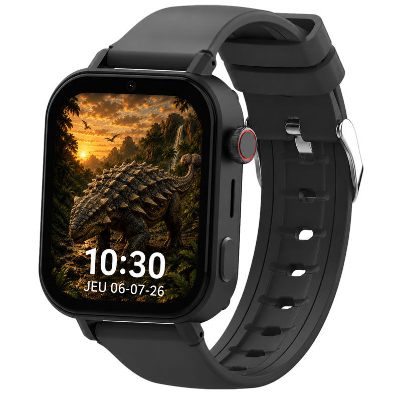 Miniature : Montre GPS enfant Jurassic Watch 4G avec fond d'écran exclusif Ankylosaure