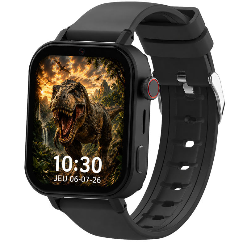 Miniature : Montre GPS enfant Jurassic Watch 4G avec fond d'écran exclusif T-Rex (Tyrannosaurus rex)