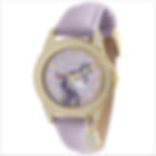 Montre licorne fille mauve avec strass et breloque fleur de marque Tikkers