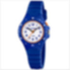 Montre enfant Calypso avec cadran lumineux dotée d'un beau bracelet bleu foncé en silicone