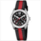 Montre ado garçon sport noire et rouge étanche avec compteurs sur le cadran