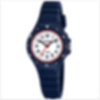 Montre enfant Calypso avec bracelet en silicone bleu nuit étanche 100 mètres