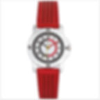 Montre garçon rouge étanche 50 mètres avec bracelet en cuir