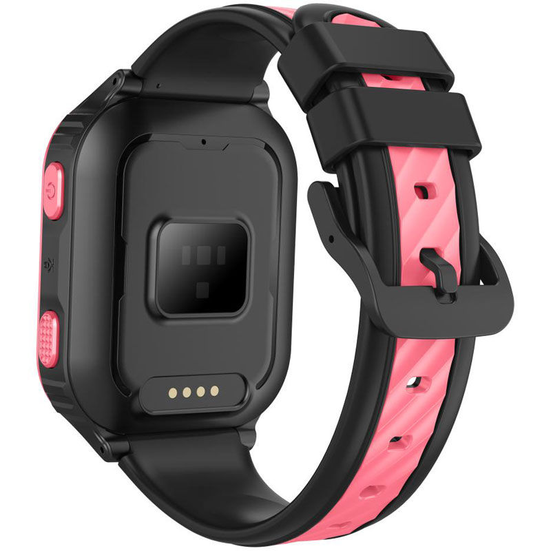 Miniature : Vue arrière de la montre connectée ado Guardian noire et rose