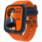Montre Ice Watch connectée enfant bleue et orange avec fonction podomètre