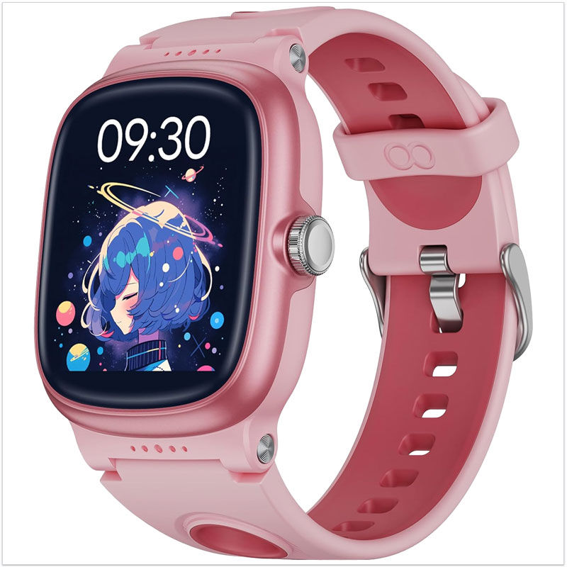 Montre connectée fille rose dotée de très nombreuses fonctionnalités