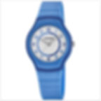 Montre enfant garçon à aiguille avec bracelet bleu en silicone