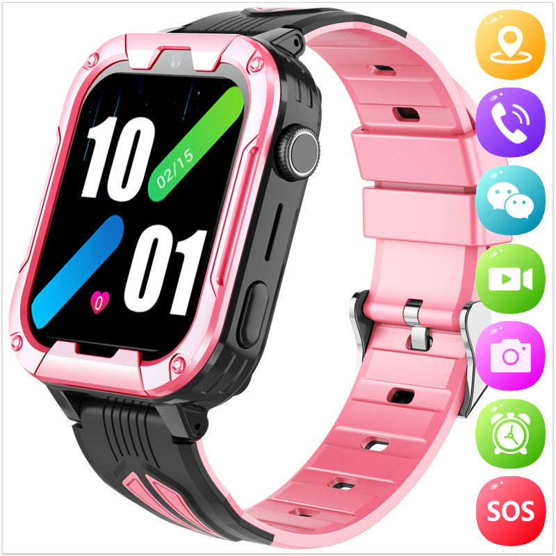 Montre ado fille connectée avec carte SIM dotée d'un traceur GPS