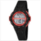Montre digitale ado garçon noire et rouge étanche 100 mètres avec fonctions alarme, chronomètre et compte à rebours