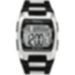 Montre affichage digital homme sport noire et argentée étanche 100 mètres avec de nombreuses fonctions