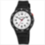 Montre garçon noire en silicone étanche 100 mètres avec cadran lumineux