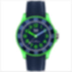 Montre garçon étanche dotée d'un beau bracelet en silicone bleu foncé