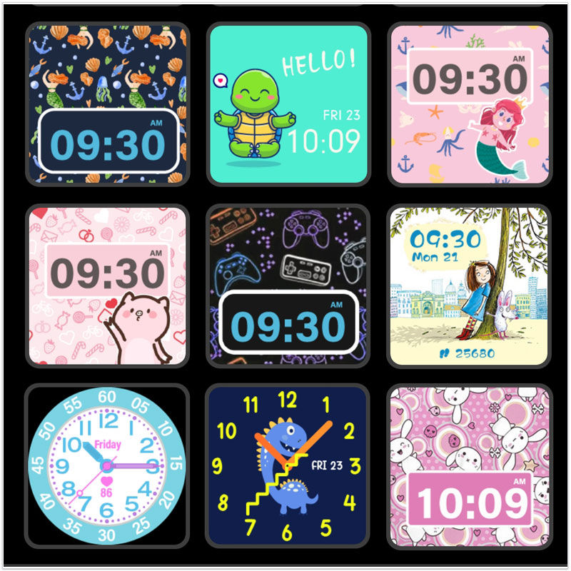 Miniature : Une sélection de cadrans spécifiques pour les enfants de 6 à 10 ans